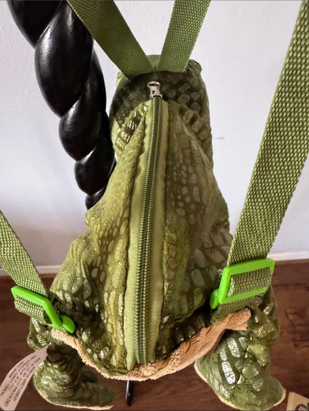 Green Dinosaur Plush Crossbody Bag - Pets Reptile Accessory